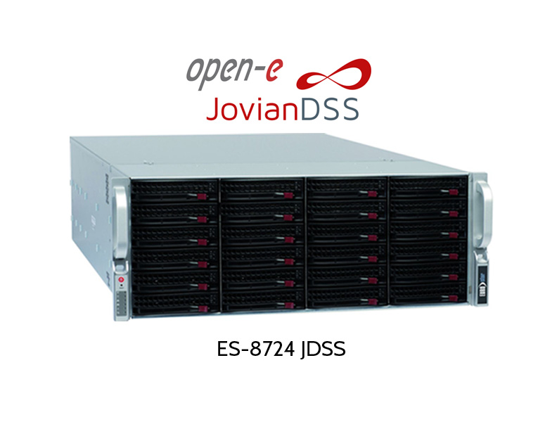 ES-8700JDSS unified storage system with Open-E Jovian DSS and ZFS