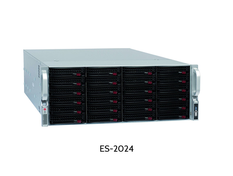EUROstor ES-2000 Windows Storage Server mit 24 Festplatten