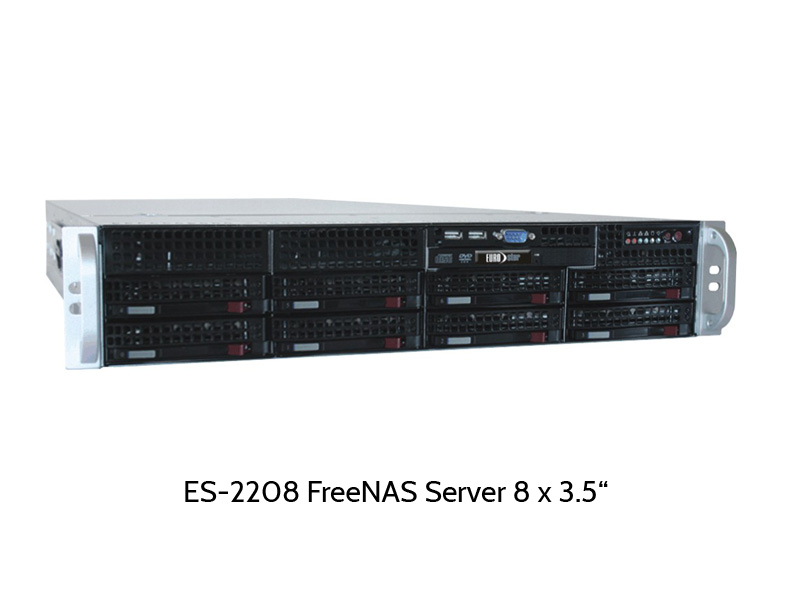 ES-2208 Server mit acht Disk-Slots