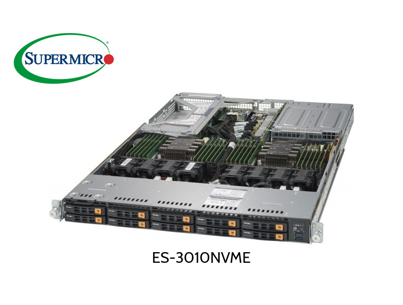 EUROstor ES-3010NVME AllFlash NVMe Server mit 24 x 2.5" U.2 Slots