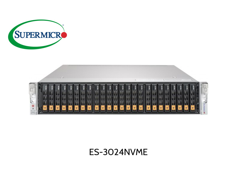 EUROstor ES-3024NVME AllFlash NVMe server with 24 x 2.5" U.2 slots