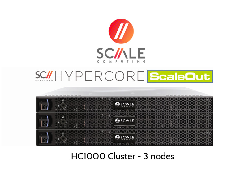 Scale Computing Cluster, 3 x HC1000