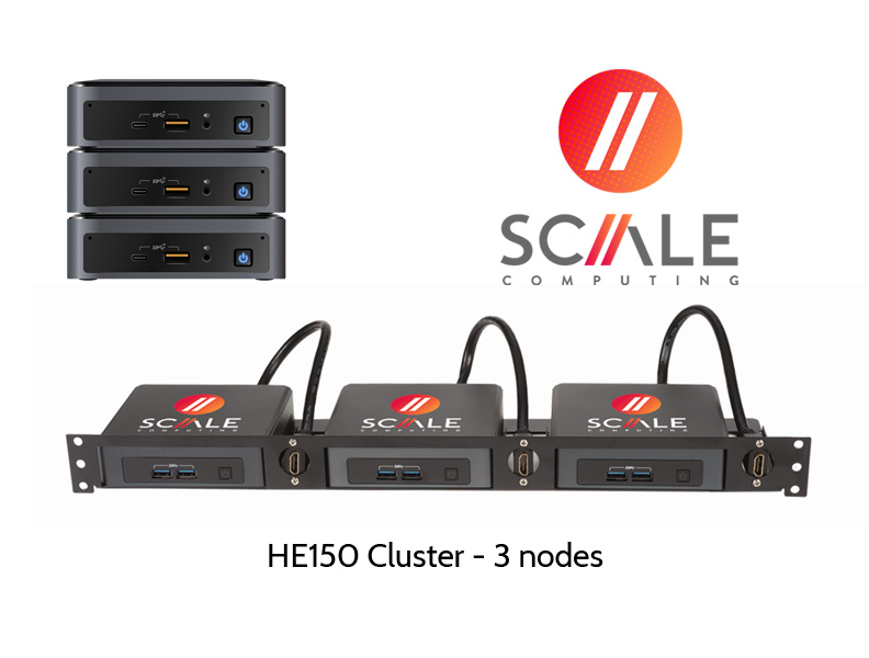 Scale Computing Cluster, 3 x HE150