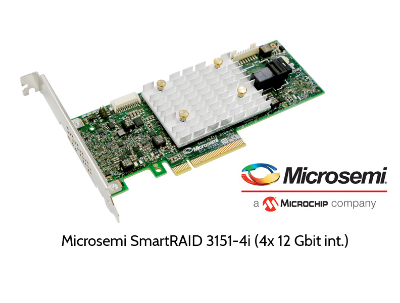 Microsemi  3151-4i RAID Controller, 4 interne 16 Gbit SAS Ports