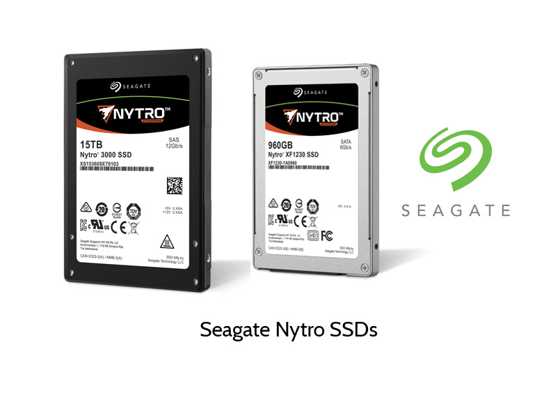 Seagate Nytro Solid State Disks (SSD) with up to 15 TB